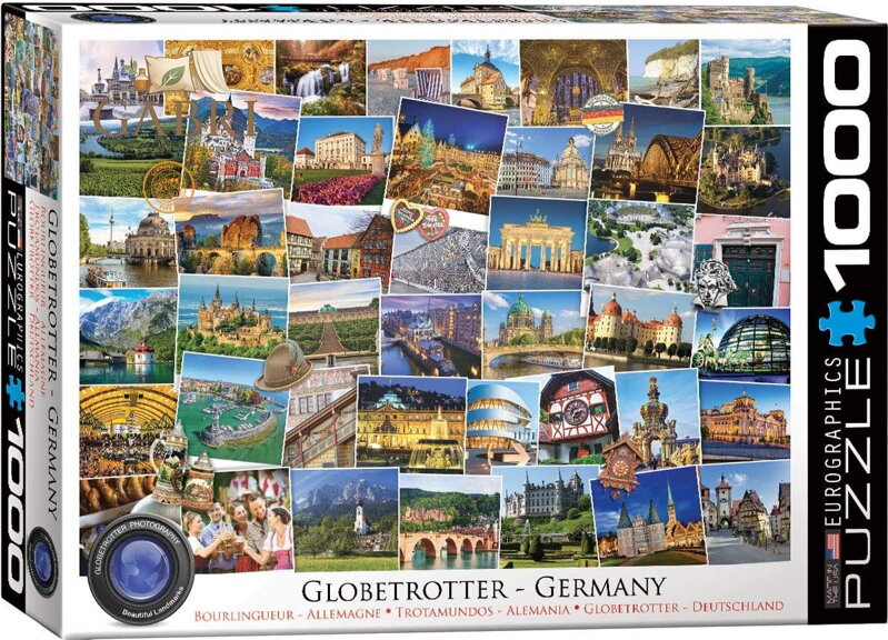 EUROGRAPHICS Puzzle Světoběžník - Německo 1000 dílků