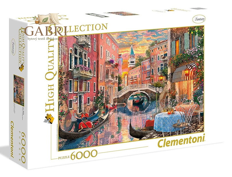CLEMENTONI Puzzle Západ slunce v Benátkách 6000 dílků