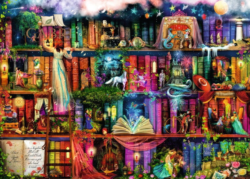 RAVENSBURGER Puzzle Pohádková knihovna 1000 dílků