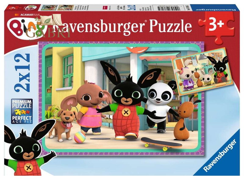 RAVENSBURGER Puzzle Bing 2x12 dílků