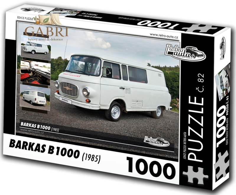 RETRO-AUTA Puzzle č. 82 Barkas B 1000 (1985) 1000 dílků
