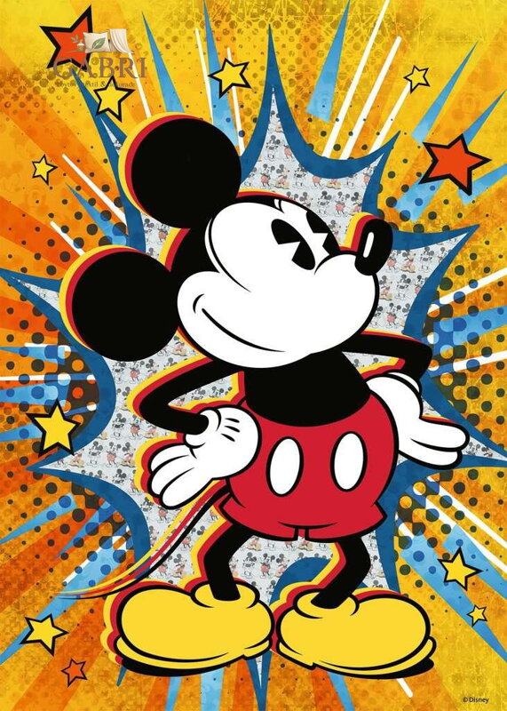 RAVENSBURGER Puzzle Retro Mickey Mouse 1000 dílků