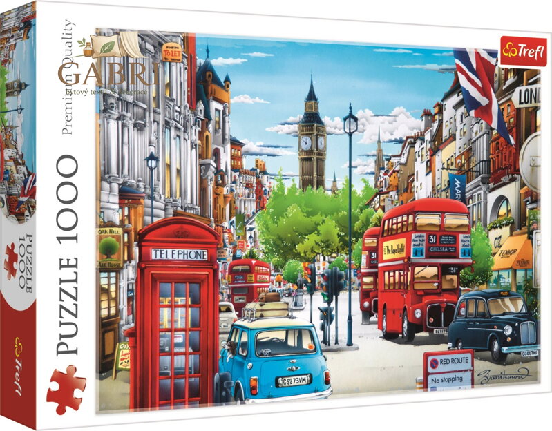 TREFL Puzzle Londýnská ulice 1000 dílků