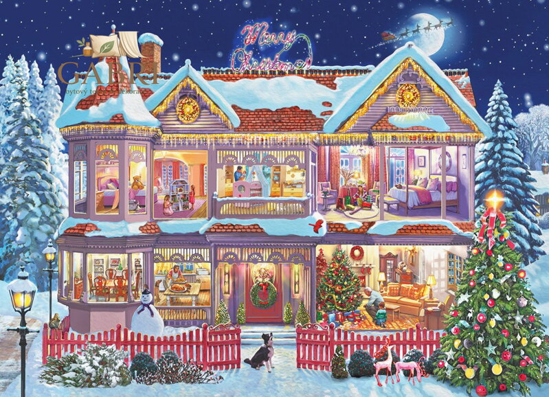 EUROGRAPHICS Puzzle Vánoční přípravy 1000 dílků