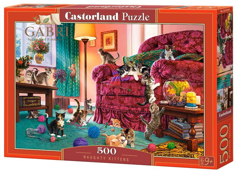 CASTORLAND Puzzle Nezbedná koťata 500 dílků