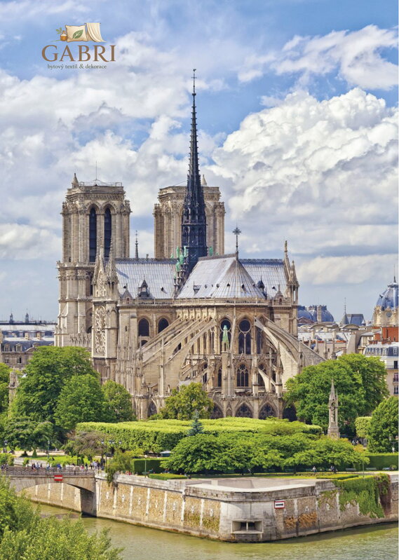 DINO Puzzle Katedrála Notre-Dame, Francie 1000 dílků