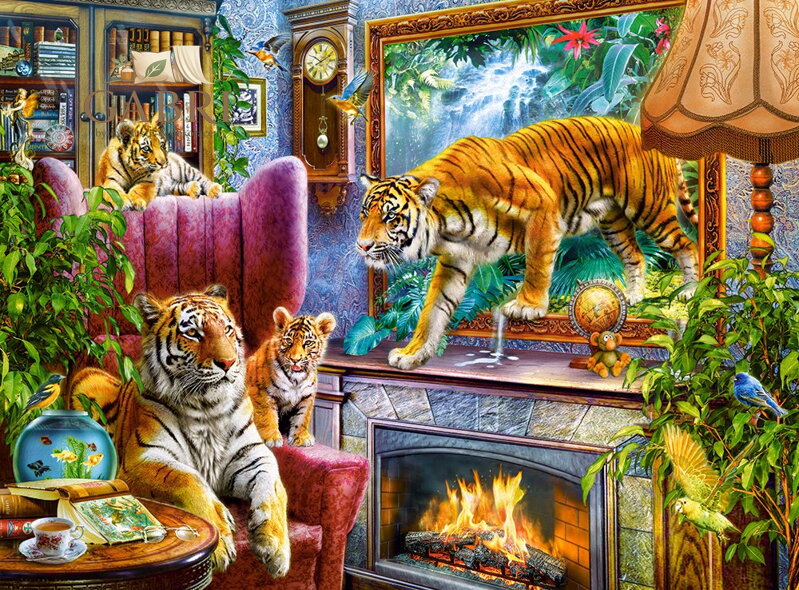 CASTORLAND Puzzle Tygři ožívají 3000 dílků