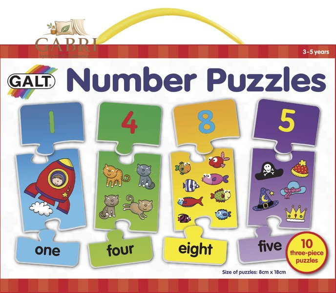 GALT Puzzle Moje první anglické číslice 10x3 dílků