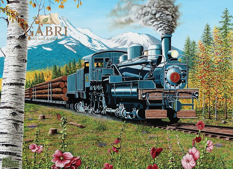 COBBLE HILL Puzzle Těžba dřeva 1000 dílků