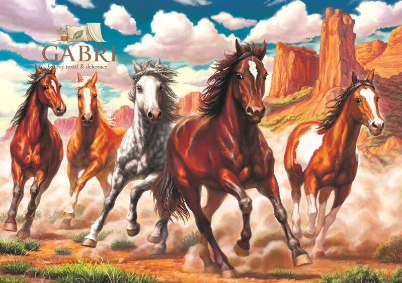 ART PUZZLE Puzzle Divoké koně v údolí 1000 dílků