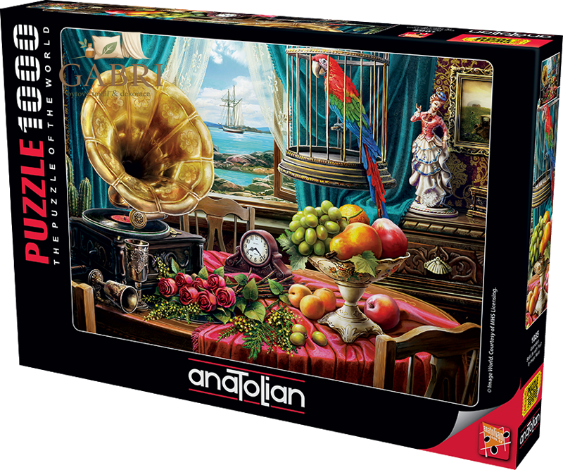 ANATOLIAN Puzzle Zátiší s ovocem a gramofonem 1000 dílků