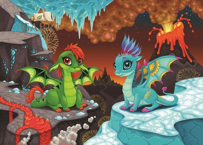 ART PUZZLE Puzzle Dráčci 100 dílků