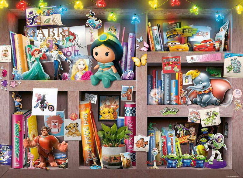 RAVENSBURGER Puzzle Knihovna Disney pohádek XXL 100 dílků
