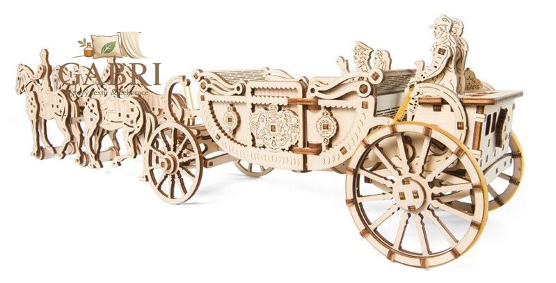UGEARS 3D puzzle Královský kočár 290 dílků