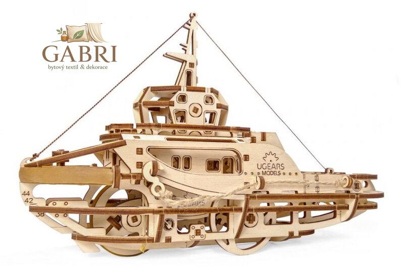 UGEARS 3D puzzle Remorkér 169 dílků