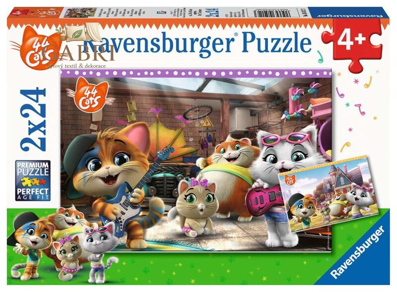 RAVENSBURGER Puzzle 44 koček 2x24 dílků