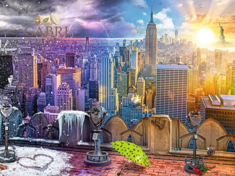 RAVENSBURGER Puzzle Roční období v New Yorku 1500 dílků