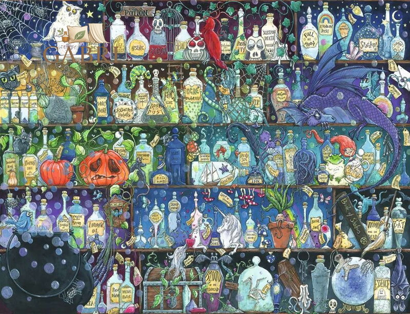 RAVENSBURGER Puzzle Jedy a lektvary 2000 dílků