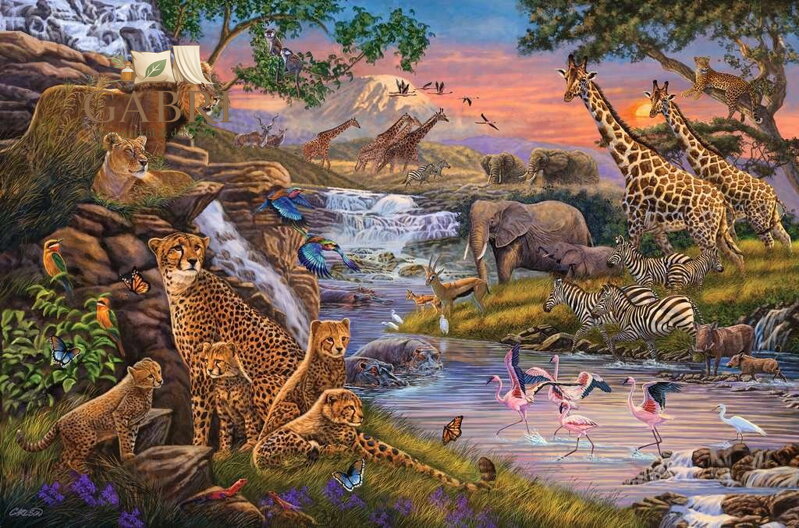 RAVENSBURGER Puzzle Království zvířat 3000 dílků