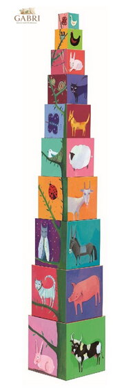 DJECO Krabičková věž Příroda a zvířátka