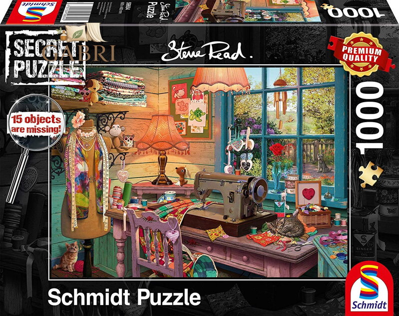 SCHMIDT Secret puzzle Šicí dílna 1000 dílků