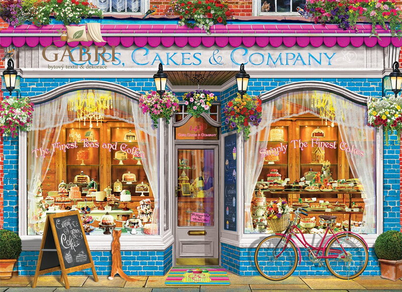 EUROGRAPHICS Puzzle Cukrárna Cups, Cakes & Company 1000 dílků