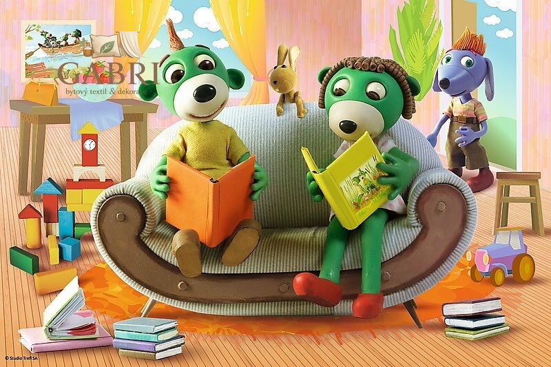 Puzzle Treflíci: Společné čtení 60 dílků