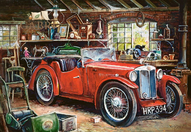 CASTORLAND Puzzle Veterán v garáži 1000 dílků