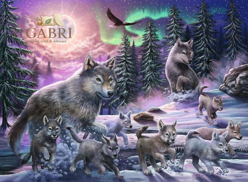 RAVENSBURGER Puzzle Vlci ze Severu XXL 150 dílků