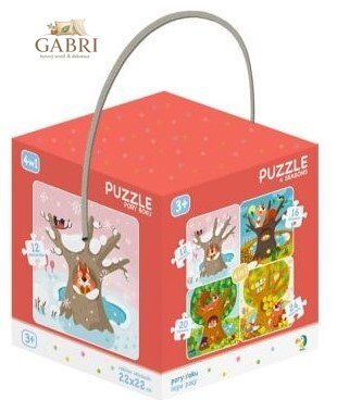 DODO Puzzle Roční období 4v1 (12,16,20,24 dílků)