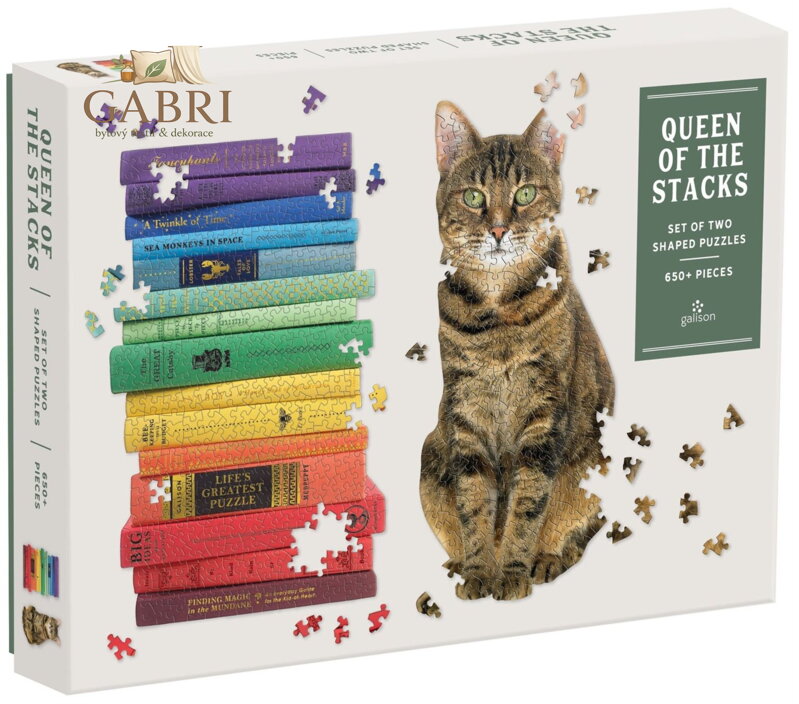 GALISON Tvarové puzzle Queen of the Stacks 2v1 650 dílků