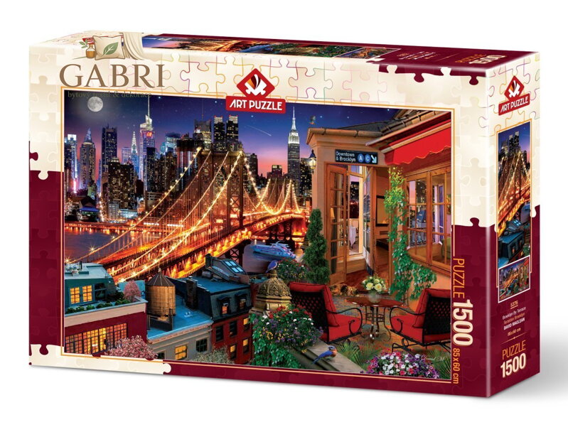 ART PUZZLE Puzzle Brooklyn z terasy 1500 dílků