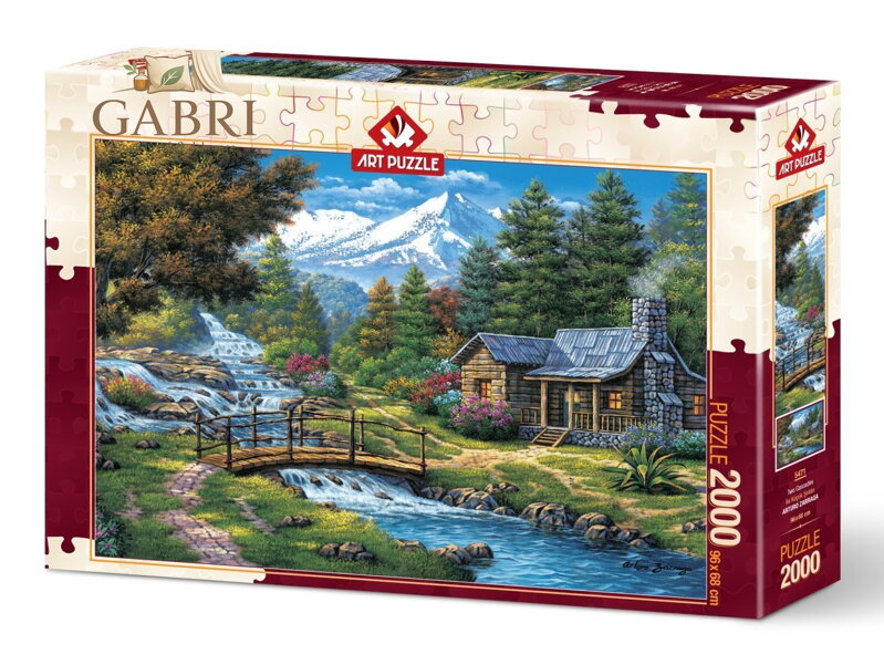 ART PUZZLE Puzzle Dva vodopády 2000 dílků