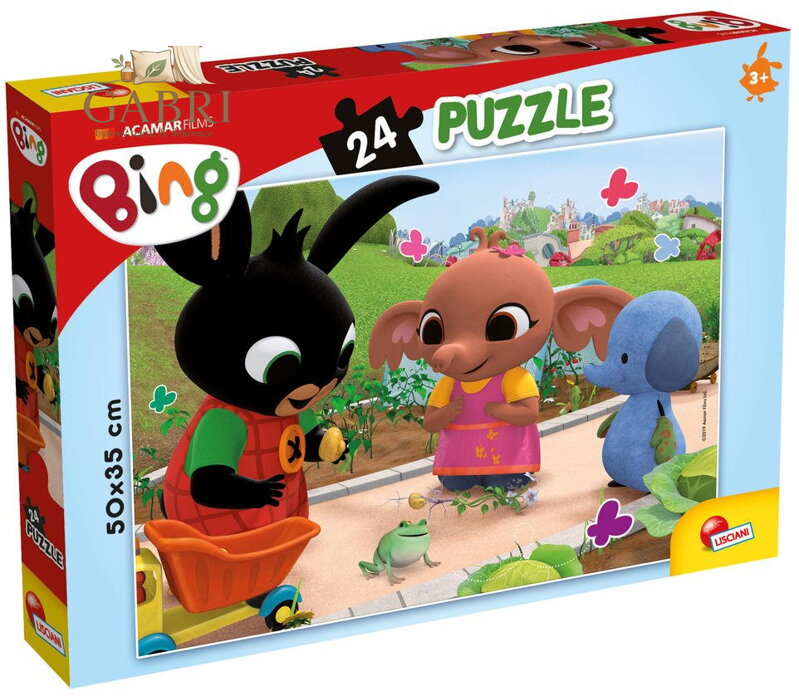LISCIANI Puzzle Bing: Na zahrádce 24 dílků