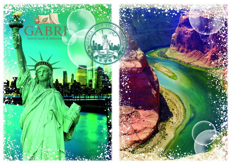 GRAFIKA Puzzle Cesta kolem světa: Spojené státy americké 1000 dílků