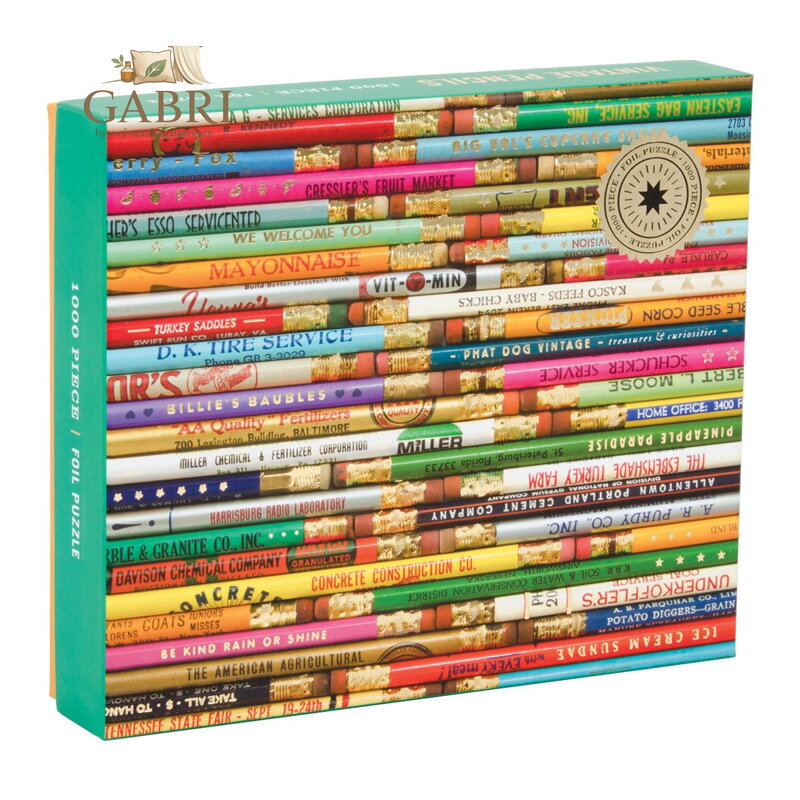 GALISON Metalické puzzle Tužky 1000 dílků