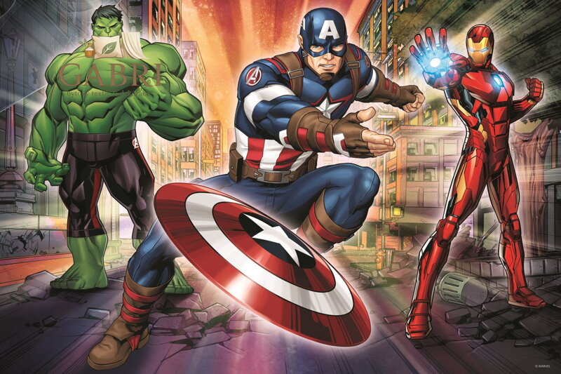 TREFL Puzzle Ve světě Avengers MAXI 24 dílků
