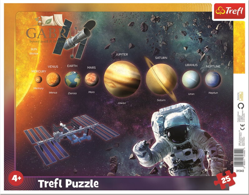 TREFL Puzzle Sluneční soustava 25 dílků