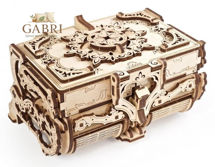 UGEARS 3D puzzle Antická šperkovnice 185 dílků