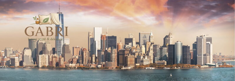 DINO Panoramatické puzzle Manhattan za soumraku, New York 1000 dílků