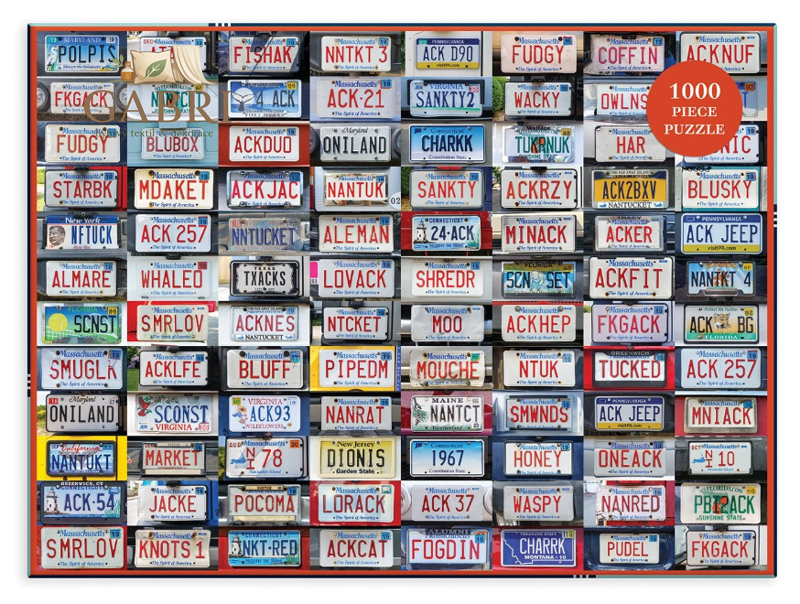 GALISON Puzzle Poznávací značky 1000 dílků