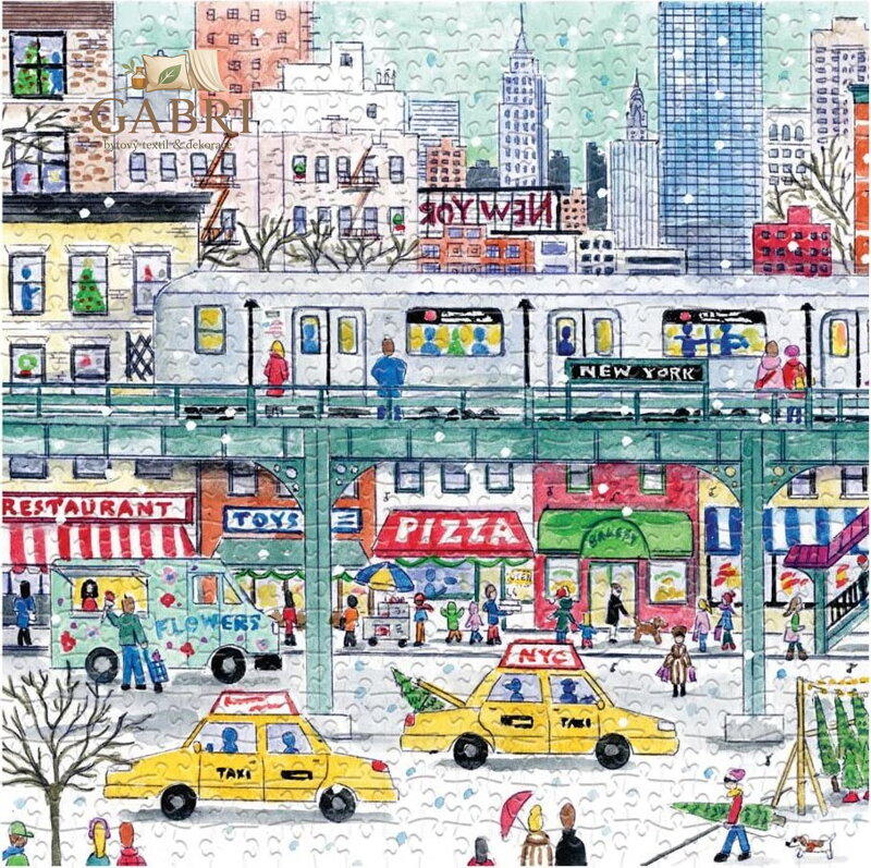 GALISON Čtvercové puzzle Metro v New Yorku 500 dílků