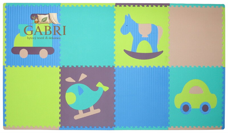 BABY GREAT Pěnové puzzle Klučičí hračky SX (60x60) s okraji