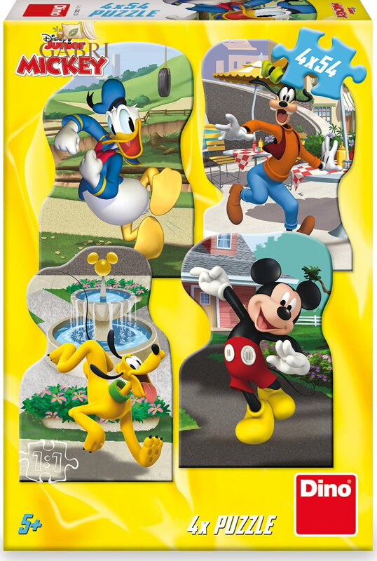 DINO Puzzle Mickey a přátelé ve městě 4x54 dílků