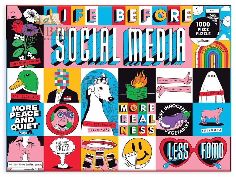 GALISON Puzzle Život před sociálními médii 1000 dílků