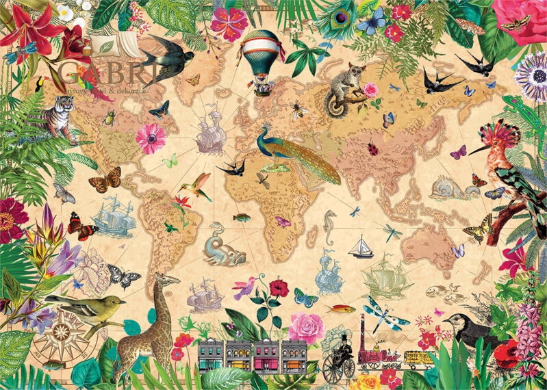 GIBSONS Puzzle Svět plný života 1000 dílků