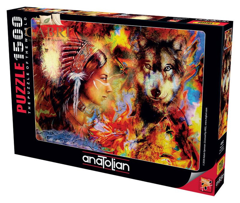 ANATOLIAN Puzzle Dívka a vlk 1500 dílků