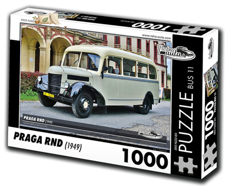 RETRO-AUTA Puzzle BUS č.11 Praga RND (1949) 1000 dílků
