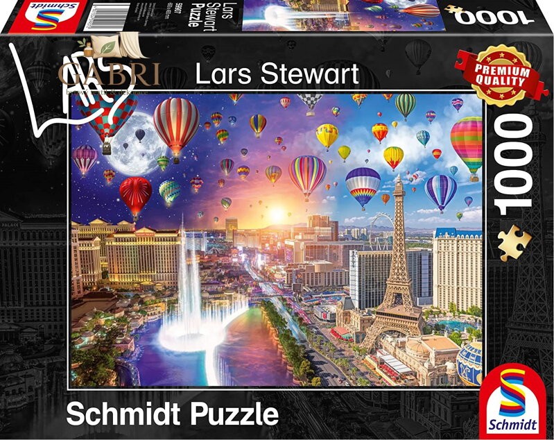 SCHMIDT Puzzle Den a noc: Las Vegas 1000 dílků