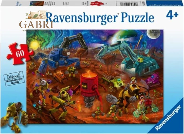 RAVENSBURGER Puzzle Vesmírné staveniště 60 dílků